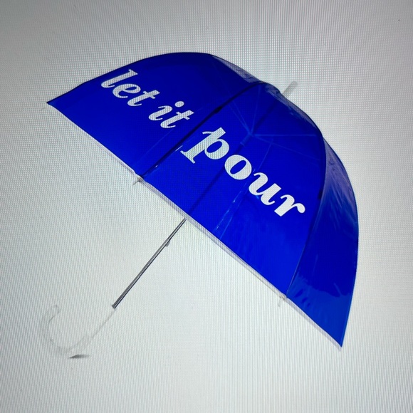 ☔️💧☔️ KATE SPADE “LET IT POUR “CLEAR UMBRELLA ☔️💧☔️ NWT ☔️💧☔️ - Picture 9 of 16